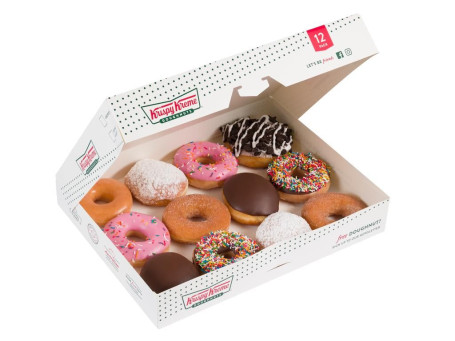 Krispy Kreme Classic Assorted Dúzia (4 Ogs 8 Favs)