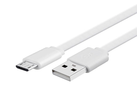 Cable De Cargador Usb Tech Pvc Micro Usb Blanco