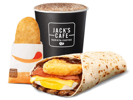 Big Bbq Brekky Wrap (2533 Kj)