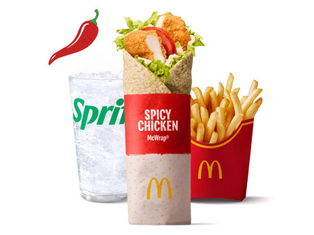 Spicy Chicken Mcwrap (4508 Kj)