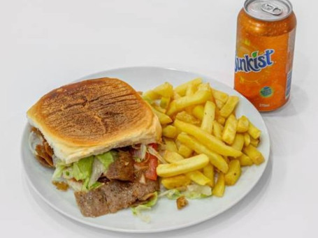 Regular Beef Kebab Burger Combo