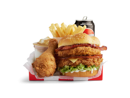 Original Crispy Bbq Bacon Stacker Burger Box