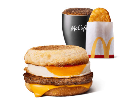 Sausage Egg Mcmuffin Meal (2751 Kj)