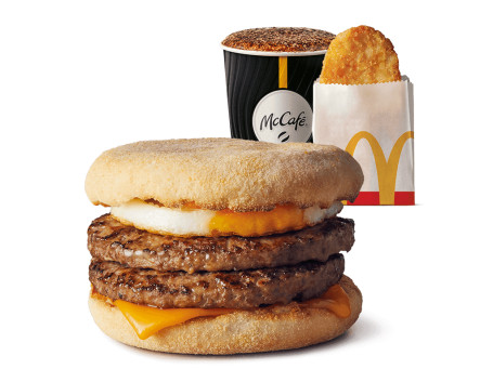 Menu Double Sausage Egg Mcmuffin (3283 Kj)