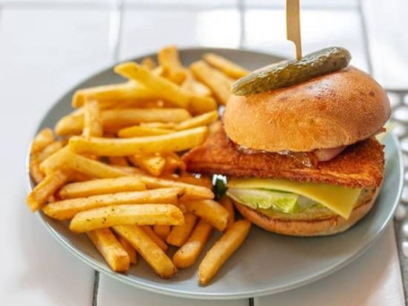 Crispy Chicken Caesar Burger