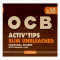 Ocb Activ Tips Slim Unbleached 50 Stk.