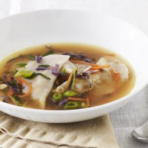 Grönsaks Wonton Soppa