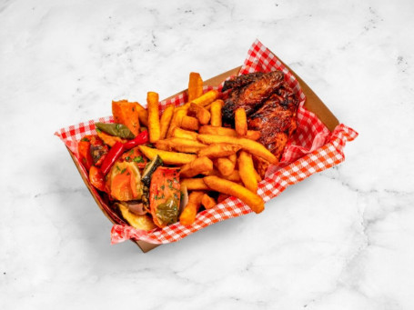 1/4 Pollo Con 2 Contorni