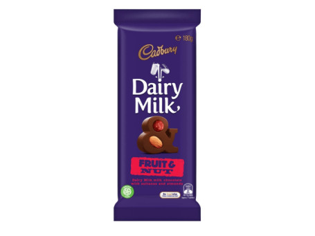 Cadbury Milk Choc Fruit Nut Block 180Gm