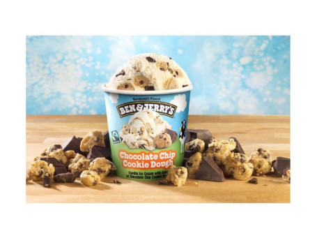 Ben Jerry's Choc Chip Cookie Dough Gelato 458Ml Vasetto