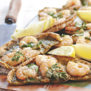 Romana Gambas Al Ajo Nuestra Pizza Más Fina Y Crujiente