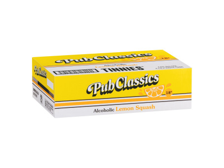 Tinnies Pub Classics Lemon Squash Alcolico Lattina 330Ml X Pack 24