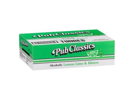 Tinnies Pub Classics Alkoholhaltige Lemon Lime Bitters Dose 330Ml X Pack 24