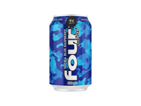 Four Loko Vodka Lampone Blu Lattina 330Ml