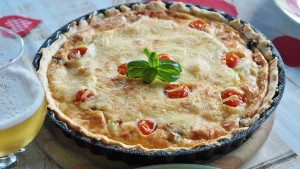 Quiche Lorraine Con Pancetta E Formaggio Svizzero