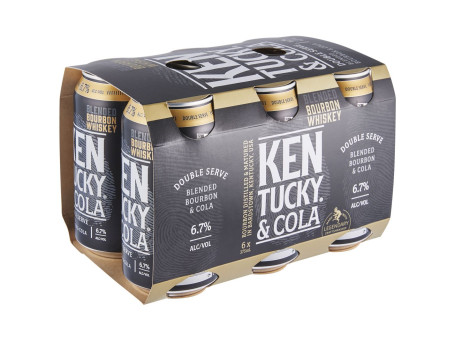 Kentucky Bourbon Double Serve Cola Lattina 375Ml X Pack 6