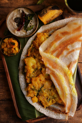 Lök Smör Masala Dosa