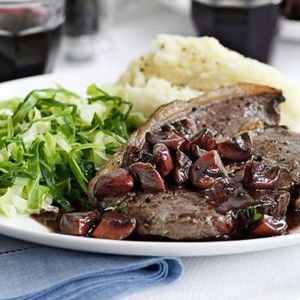 Rumpstek Med Champinjoner