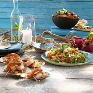 Pesce Bianco, Gamberetti, Granchio