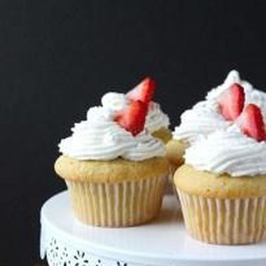 Cupcake Shortcake À La Fraise