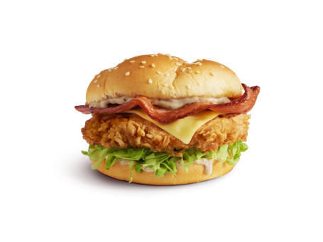 Originale Burger Di Formaggio Con Bacon Croccante