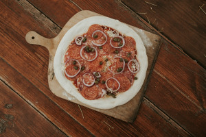 Pizza Salami-Svampar