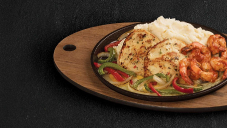 Camarones Con Pollo Chisporroteantes