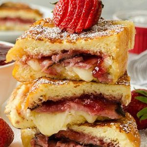 Fransk Toast Kött Frukost