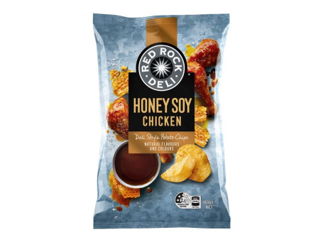 Red Rock Deli Chips Pollo Con Miel Y Soja 165G