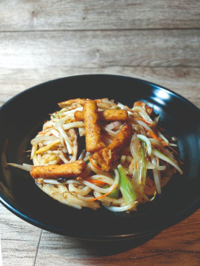 62 Satay Tofu Vegetables In Udon Noodles Shā Diē Dòu Fǔ Chāo Wū Dōng (Spicy)