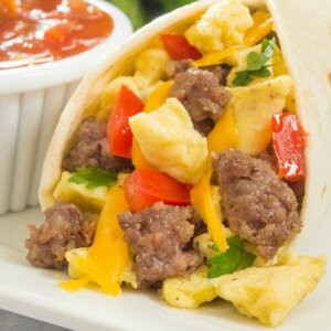 Burrito Petit-Déjeuner À La Saucisse