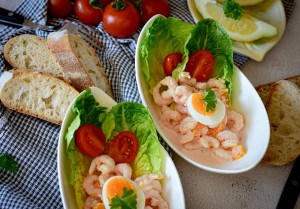 Gamberetti Con Salsa All'aglio