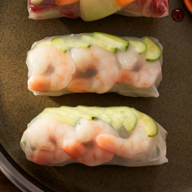 Rollo De Pepino Y Camarones