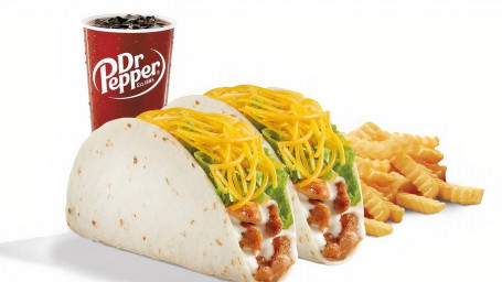 Pasto Con 2 Tacos Di Pollo Alla Griglia