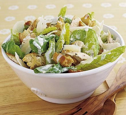 Insalata Caesar Con Mezza Insalata Di Pollo