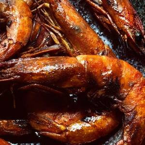 Cena Con Gamberetti Alla Griglia