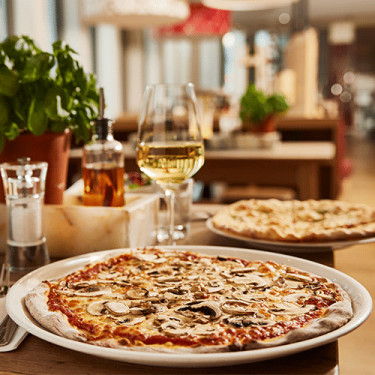 Pizza Aux Champignons (Végétarienne)