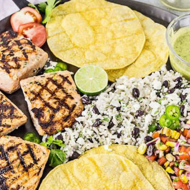 Plato De Salmón A La Parrilla