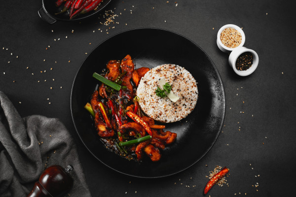 Veg Paneer Stekt Ris