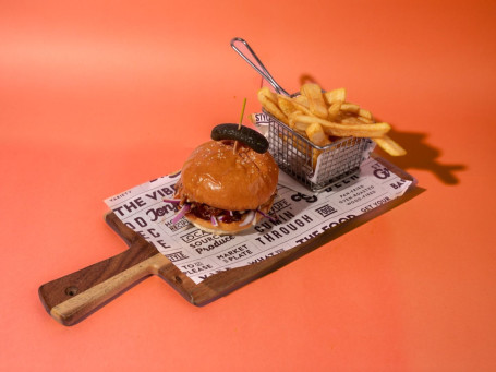 Burger Di Maiale Sfilacciato Bbq