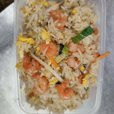 Stekt Ris Med Räkor