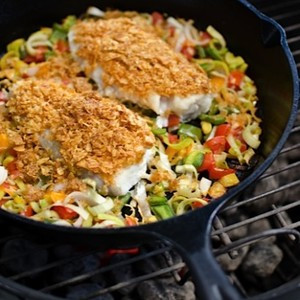 Flounder Con Crosta Di Parmigiano